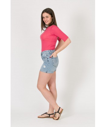 maglia in modal leggero rosso india